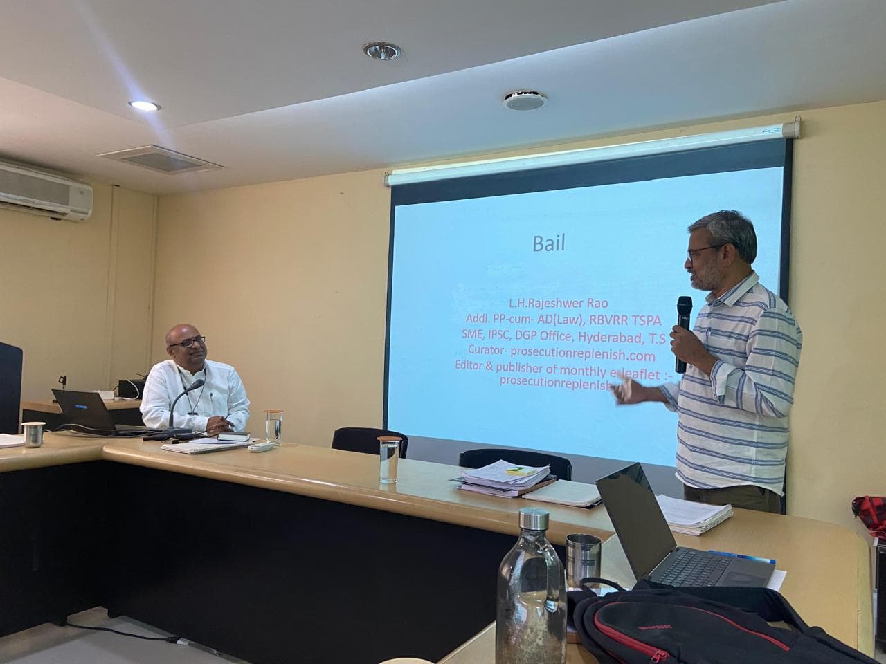 Legal training session on bail procedures